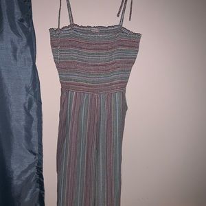 Gilli Smocked bodice jumpsuit size L NWOT